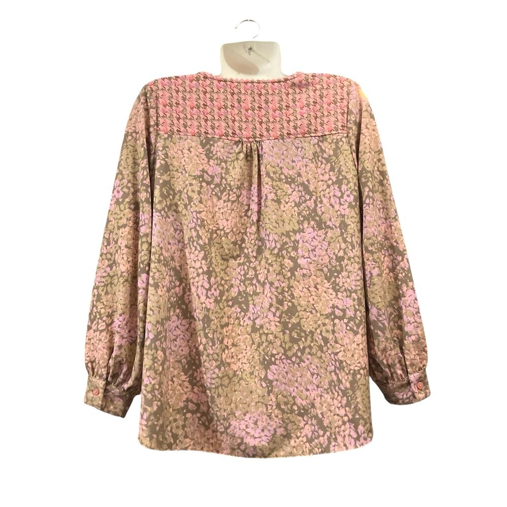 Isaac Mizrahi Live! Women's Print Mixed Print Stretch Crepe Blouse | Size 8 - Picture 5 of 12